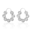 Chakra Silver Hoops